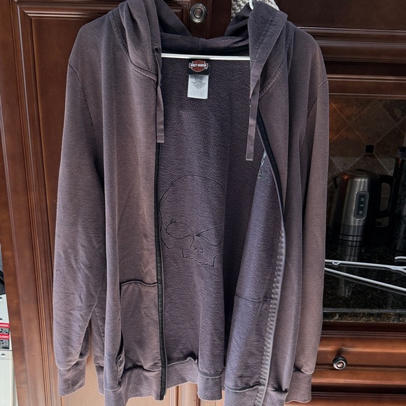 Harley-Davidson Gray Hoodie Jacket women Sz 1X - Picture 5 of 5